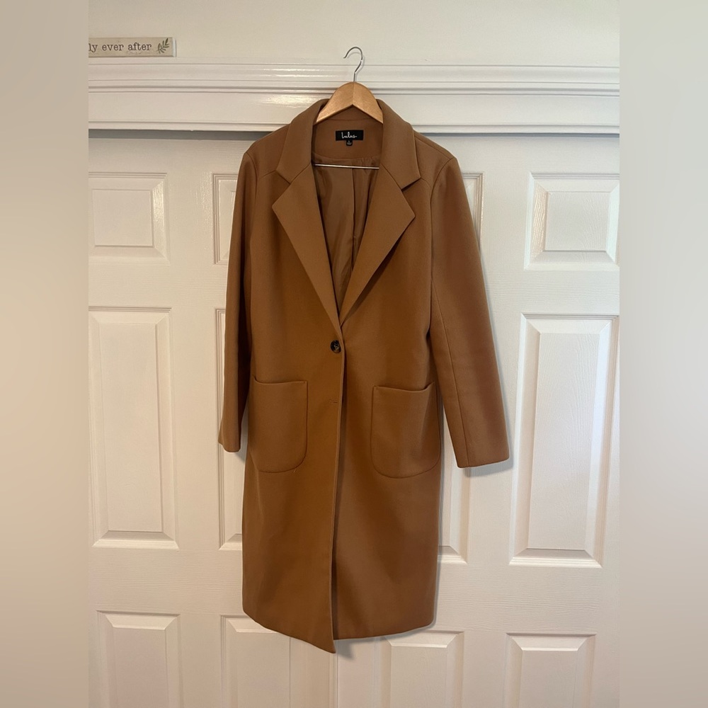 Lulus Tan Wool Coat